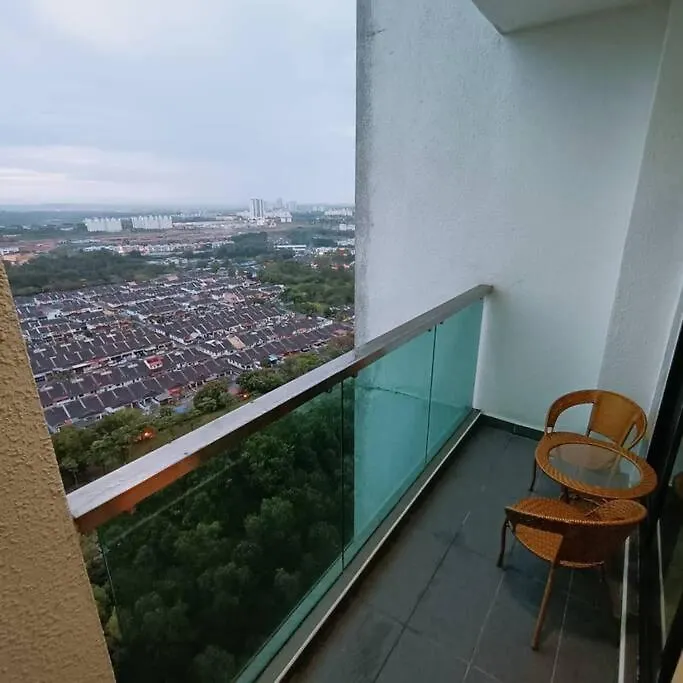 조호르 바루 Cozy Sky Loft 5 Guests With Netflix & Facilities L28 아파트 0*, 조호르 바루 말레이시아